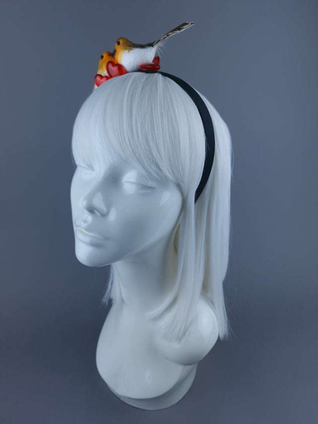 Robin Bird Hearts Headband