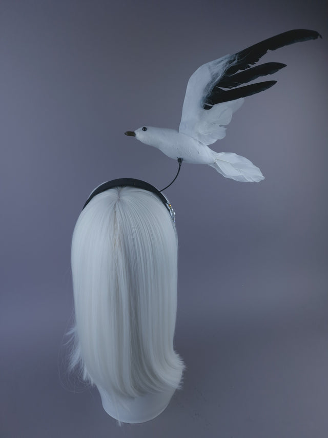 Pearls & Swine: Flying Seagull Poop Headpiece "Oh Crap!"