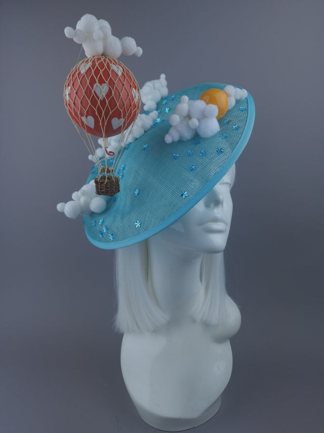 Pearls & Swine: Hot Air Balloon, Clouds, Sky & Sun Hat "Skies"