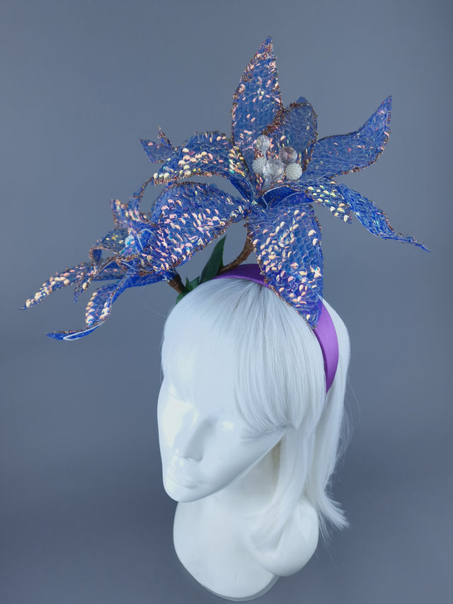 Shimmering Sequin Flower Headdress