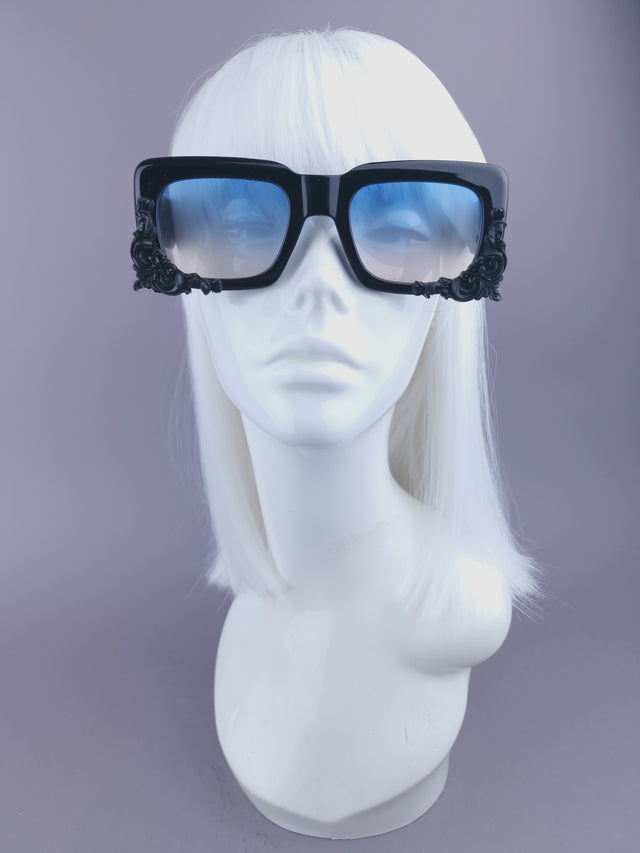 Pearls & Swine: Unisex Square Filigree Sunglasses