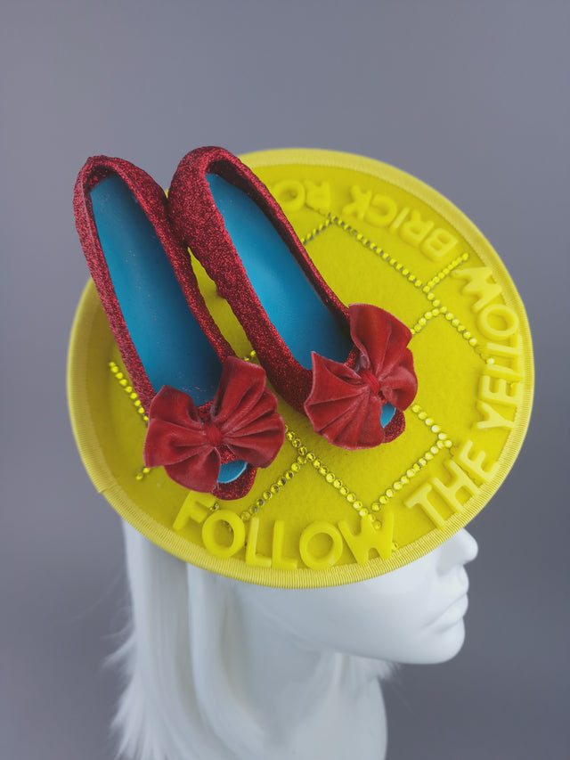 Pearls & Swine: Wizard of Oz, Ruby Slippers Fascinator Hat "Dorothy"
