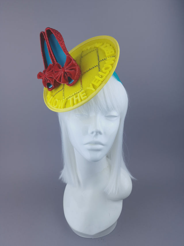 Pearls & Swine: Wizard of Oz, Ruby Slippers Fascinator Hat "Dorothy"