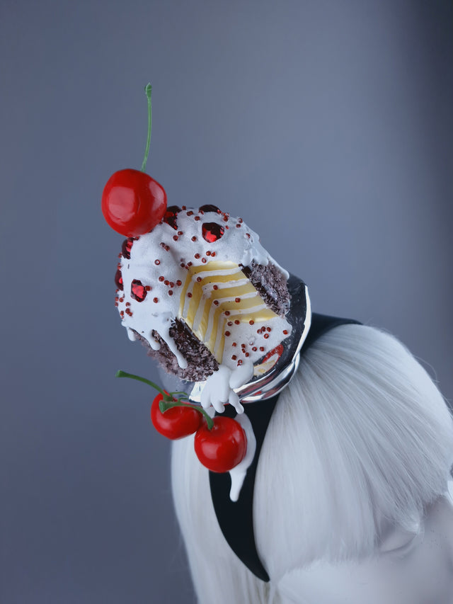 "Slice "Dripping Cake & Cherry Headdress