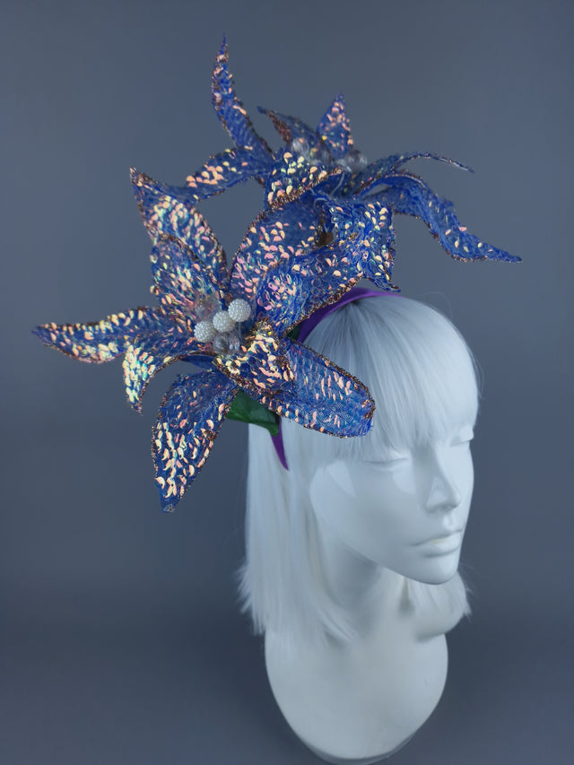 Shimmering Sequin Flower Headdress