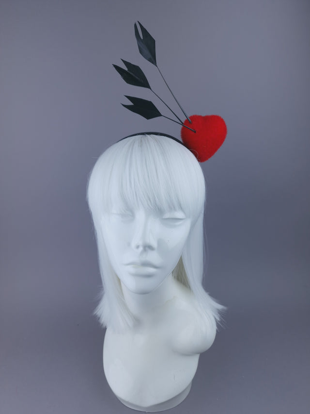 Pearls & Swine: Red Heart & Arrow Headpiece