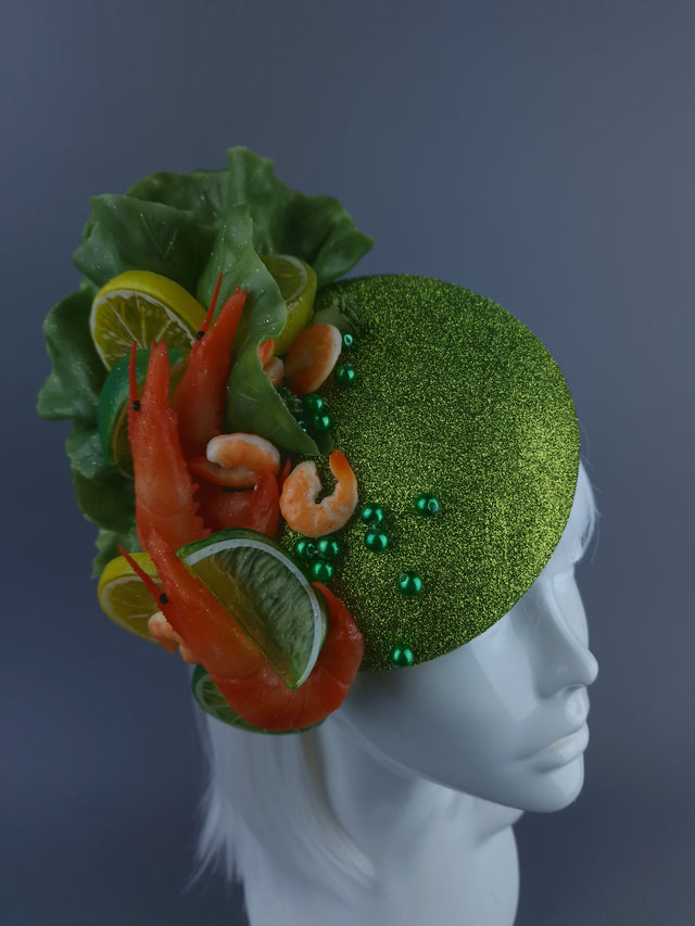 "Crevette Deux" Prawn & Lemon Salad Fascinator Hat