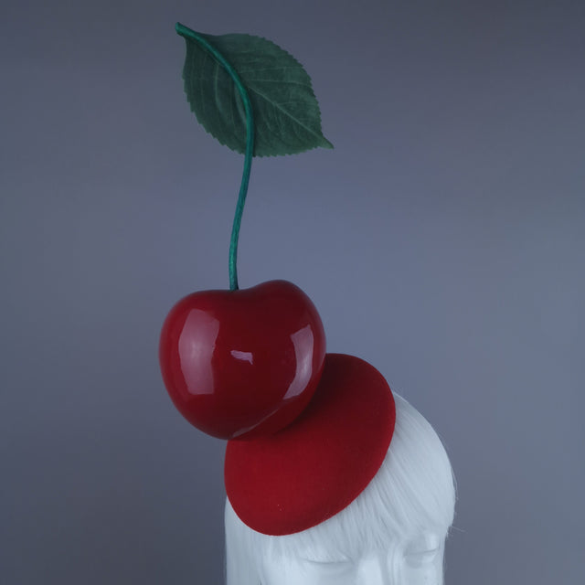 "Tiptop" Giant Cherry Food Fascinator Hat