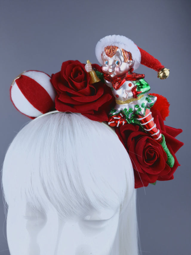 Elf & Roses Xmas Headdress