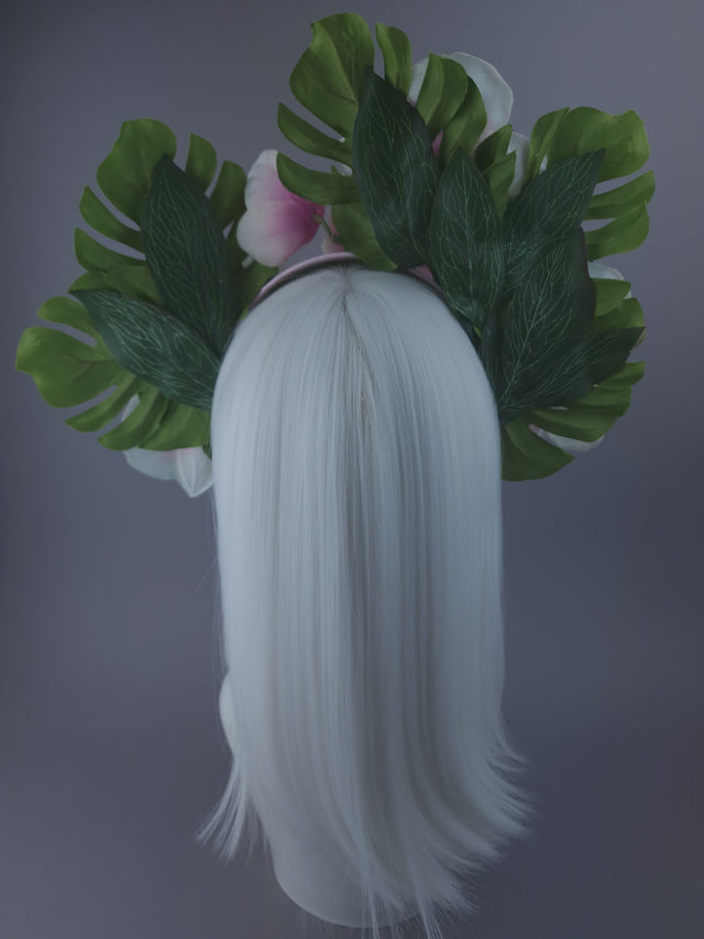 Pearls & Swine: Sparkly Orchid & Toucan Floral Headdress