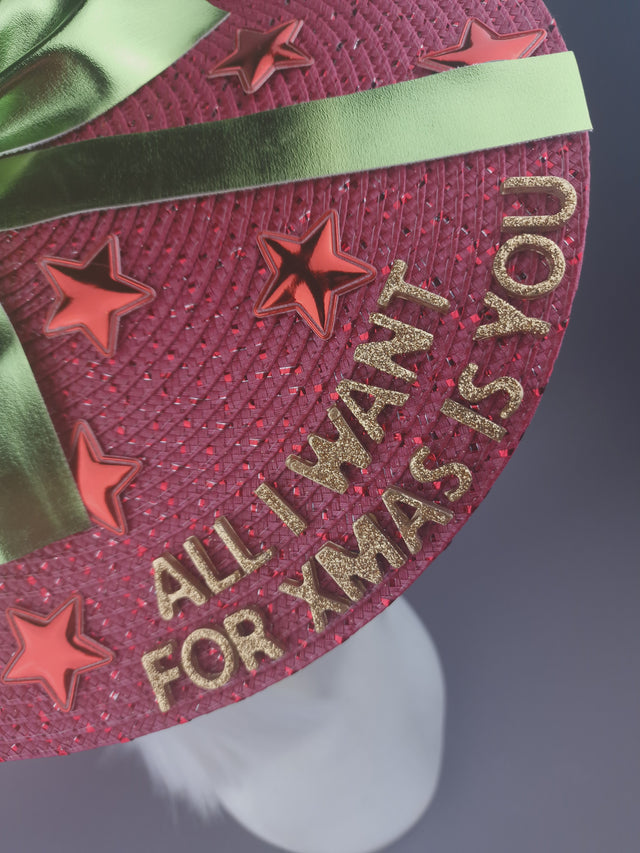 "All I Want For Xmas" Christmas Hat