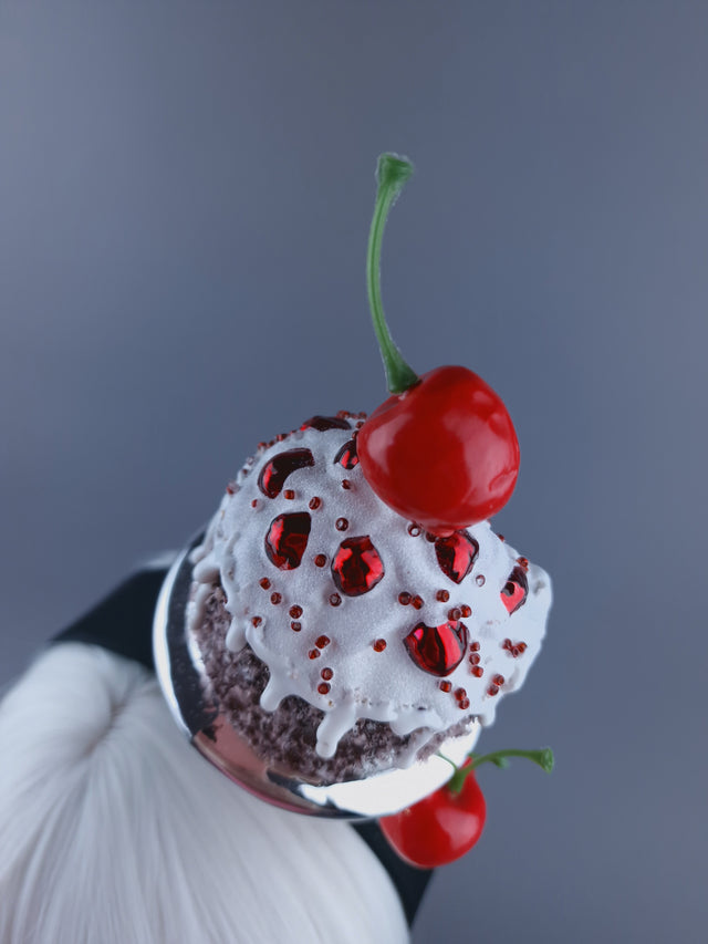 "Slice "Dripping Cake & Cherry Headdress