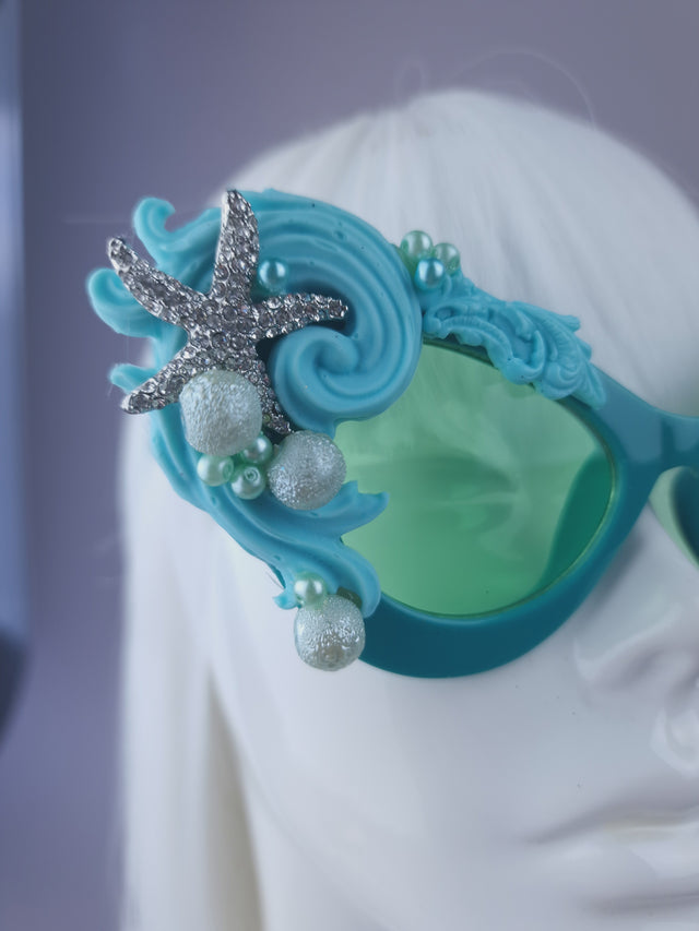 Pearls & Swine: Bespoke Commission Mermaid Headdress with Sunglasses