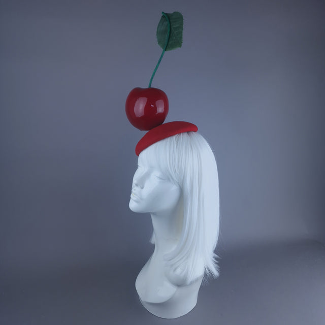 "Tiptop" Giant Cherry Food Fascinator Hat