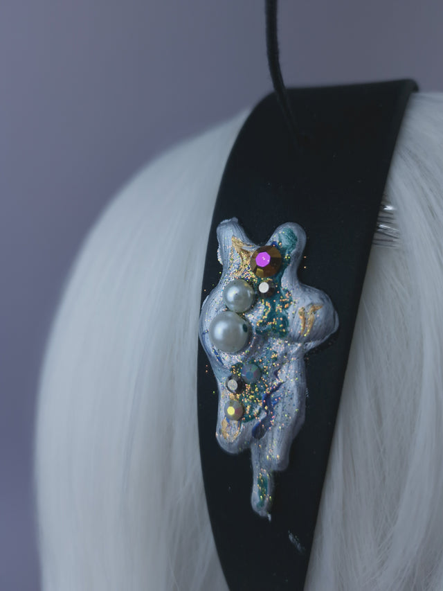Pearls & Swine: Flying Seagull Poop Headpiece "Oh Crap!"