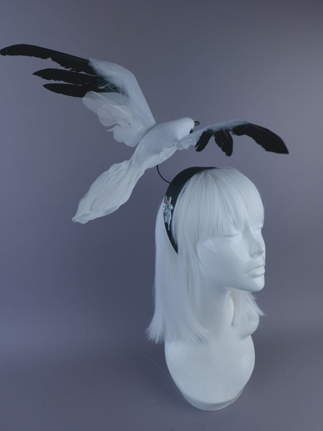 Pearls & Swine: Flying Seagull Poop Headpiece "Oh Crap!"