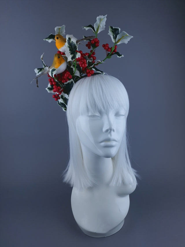 Robins & Holly Xmas Headdress