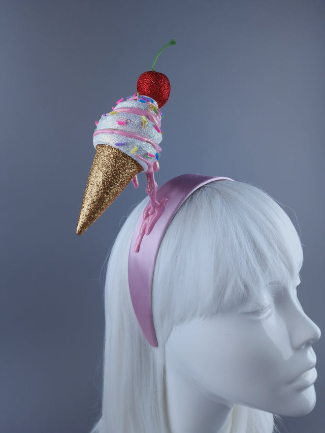 "Messie"Dripping Ice-cream & Cherry Headdress