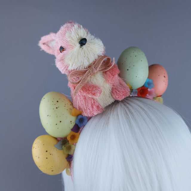 "Easter Bun-net"Pink Bunny Rabbit Headdress