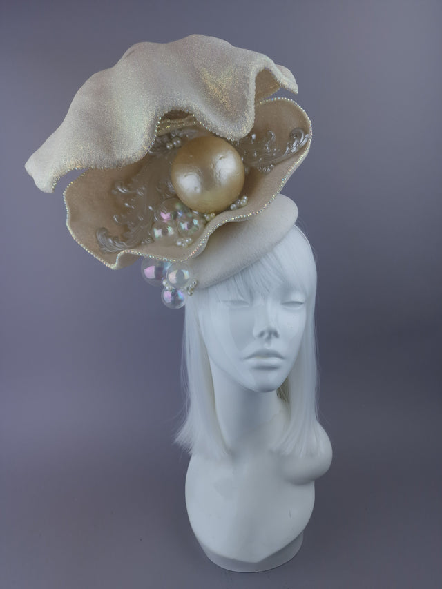 Pearls & Swine: Bespoke Commission Shell Headpiece with Sunglasses