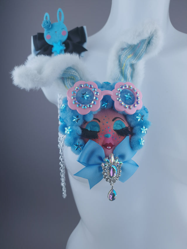 Bunny Dollface Necklace Brooch Jewellery