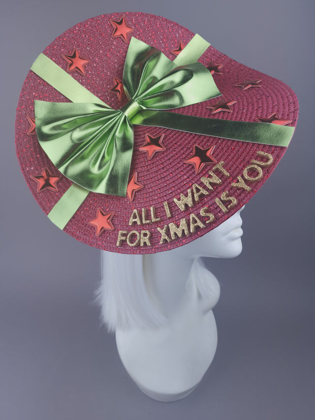 "All I Want For Xmas" Christmas Hat