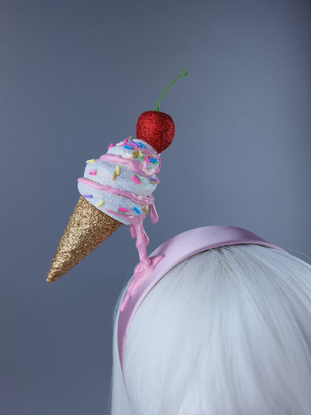 "Messie"Dripping Ice-cream & Cherry Headdress