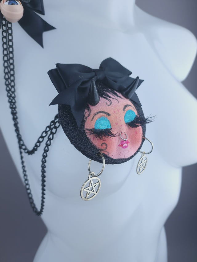 Devil Dollface Necklace Brooch Jewellery
