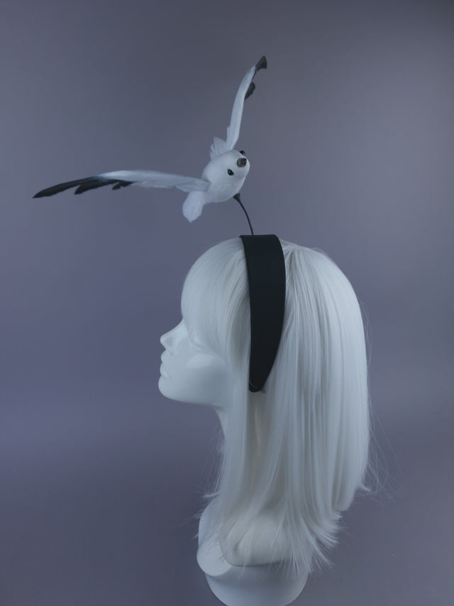 Pearls & Swine: Flying Seagull Poop Headpiece "Oh Crap!"