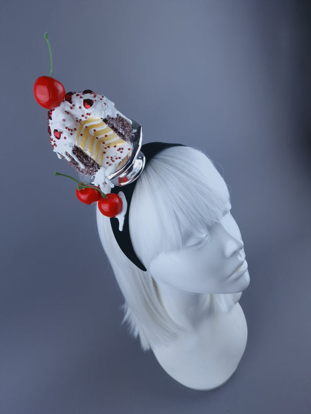 "Slice "Dripping Cake & Cherry Headdress