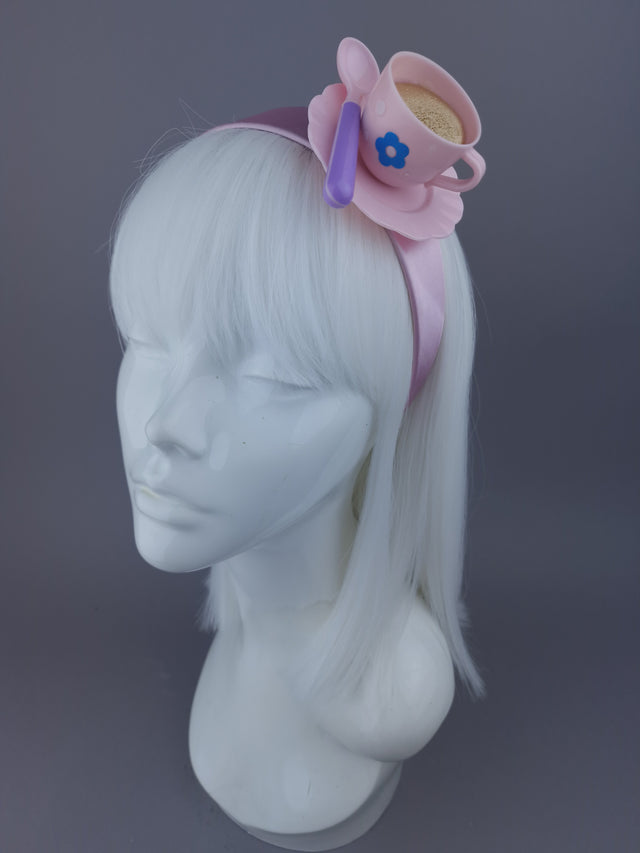 Pearls & Swine Headpiece Pink Teacup