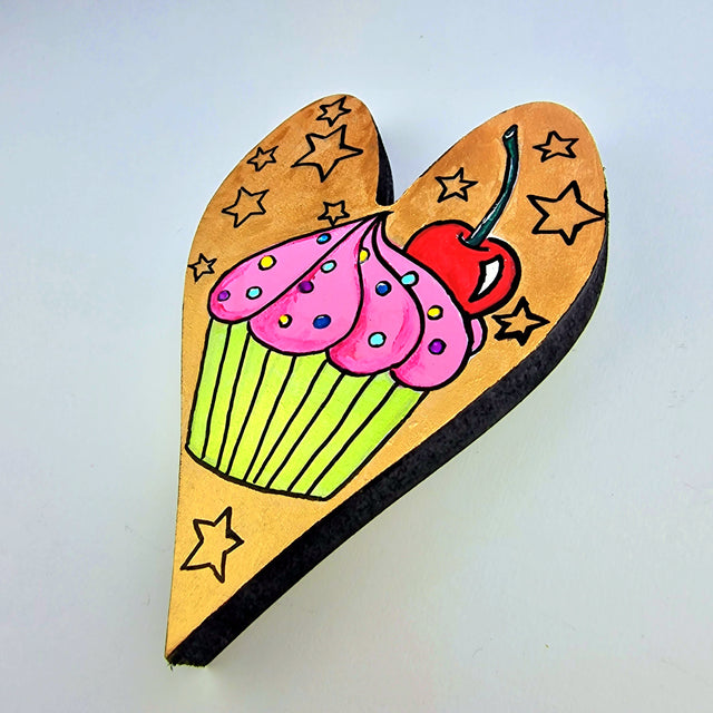 Bink Neptune: Original Cupcake Painting "Bite Me"