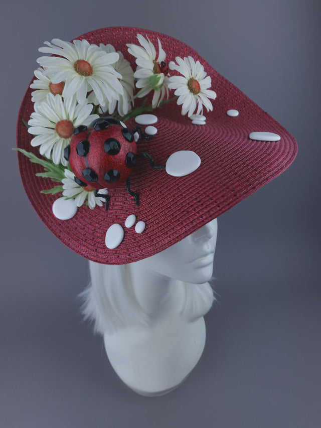 Pearls & Swine: Hat Red Ladybird & Daisy