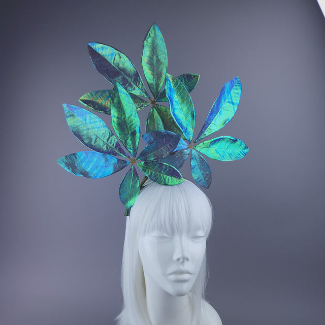 "Anuhea" Iridescent Leaf Headdress