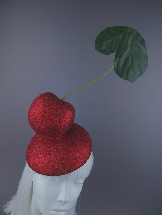 Pearls & Swine: Giant Cherry Food Fascinator Hat