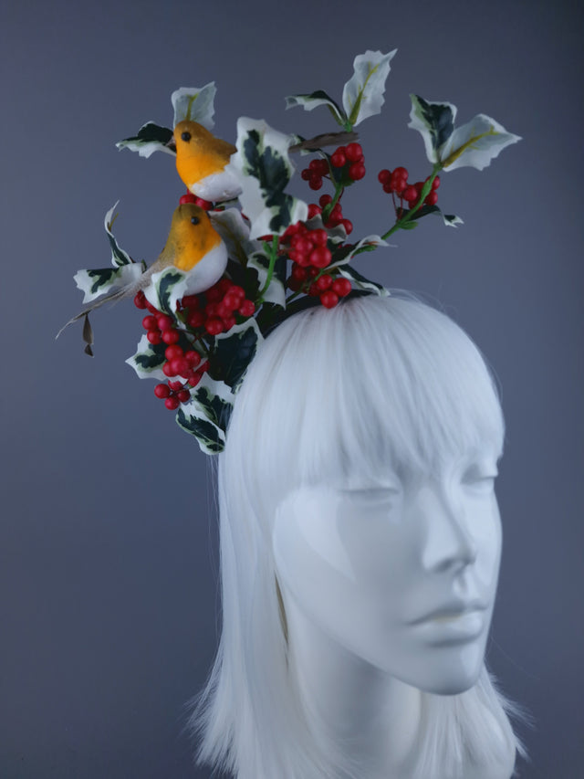 Robins & Holly Xmas Headdress