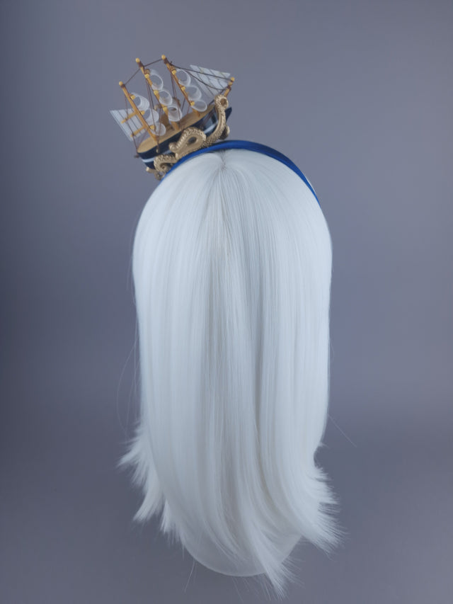Mini Ship & Octopus Headpiece