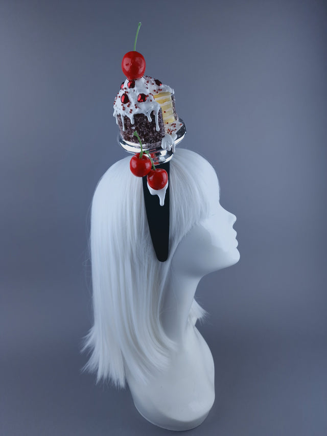 "Slice "Dripping Cake & Cherry Headdress