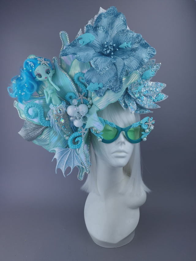 Pearls & Swine: Bespoke Commission Mermaid Headdress with Sunglasses