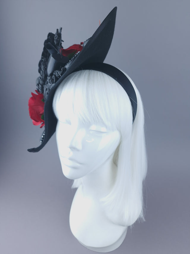 Pearls & Swine: Gothic Ship & Kraken Statement Hat "Demeter"