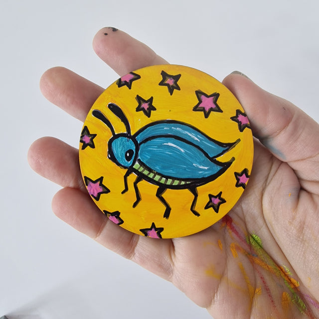 Bink Neptune: Original Beetle Painting "Twinklebug"