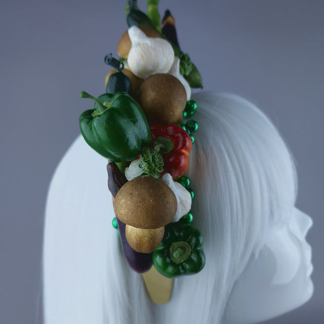 "Demeter" Vegetable Headdress