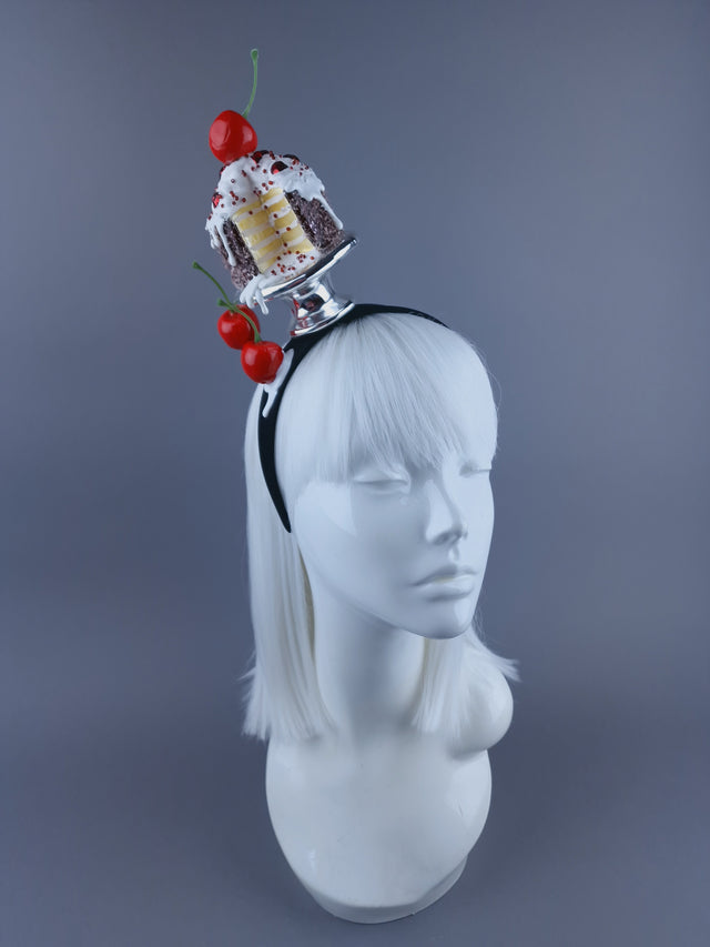 "Slice "Dripping Cake & Cherry Headdress