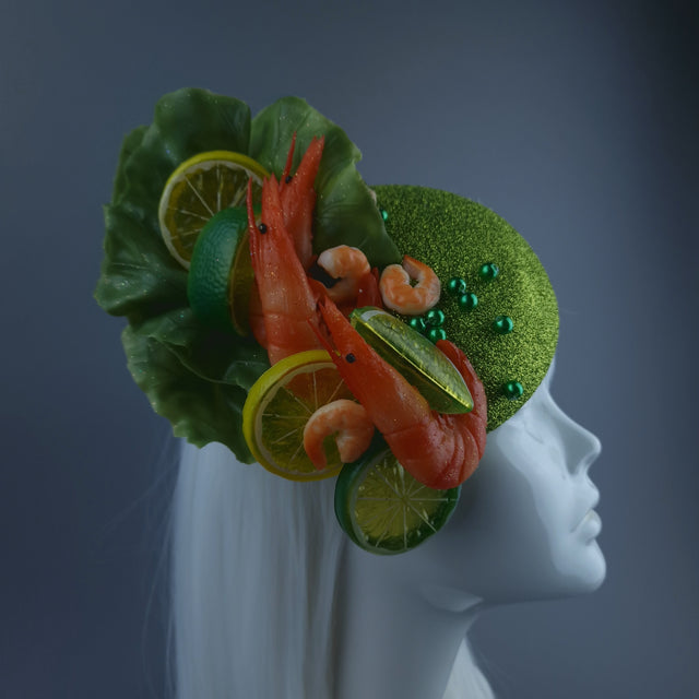 "Crevette Deux" Prawn & Lemon Salad Fascinator Hat