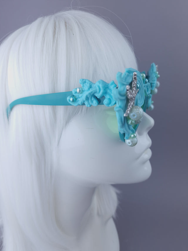 Pearls & Swine: Bespoke Commission Mermaid Headdress with Sunglasses
