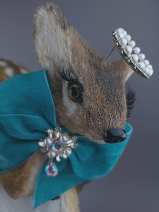Pearls & Swine: Headpiece Faux Deer Fawn Floral "Dearest"