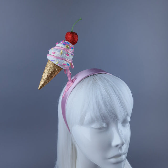 "Messie"Dripping Ice-cream & Cherry Headdress