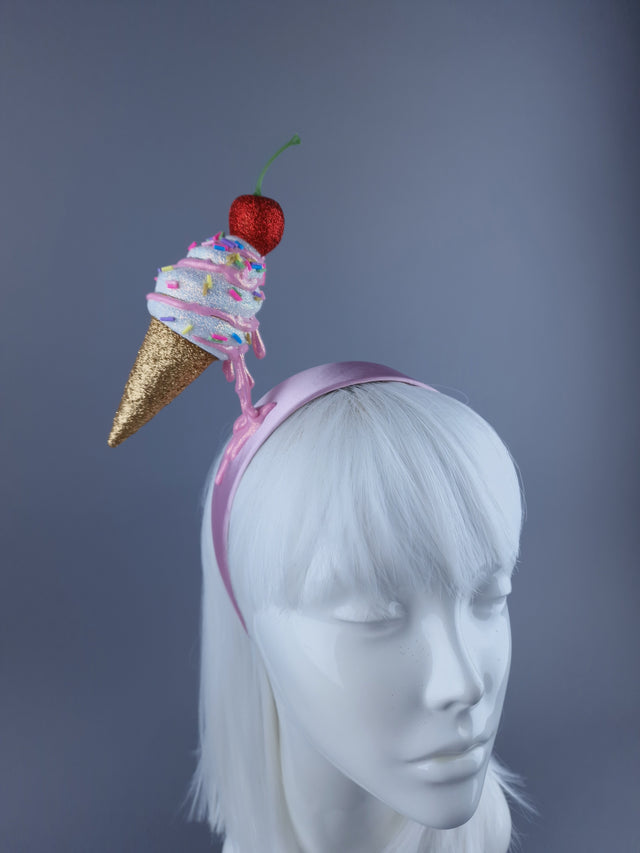 "Messie"Dripping Ice-cream & Cherry Headdress