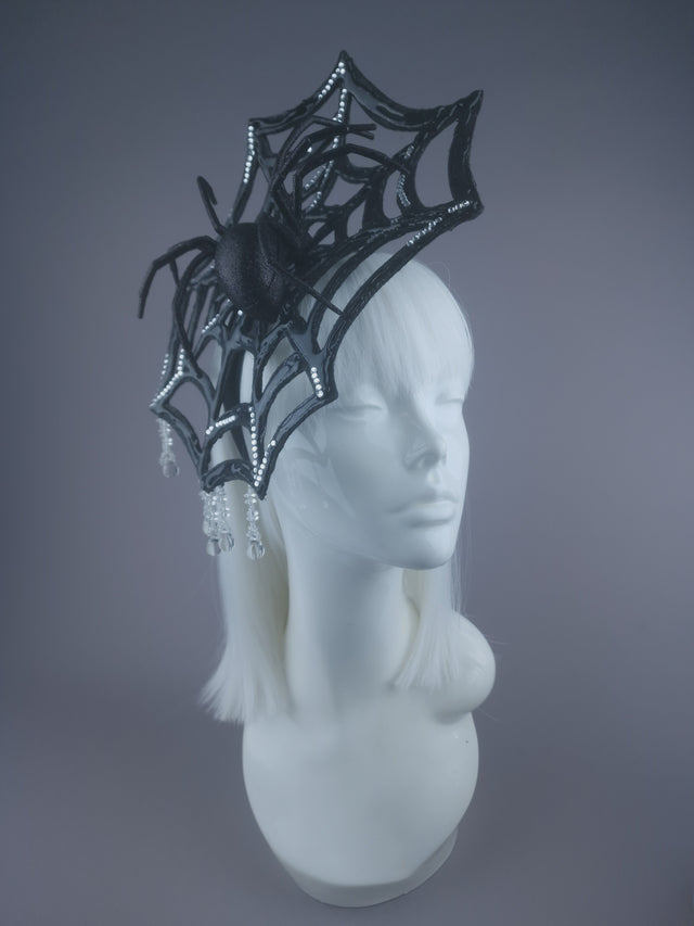 Pearls & Swine: Spider Web Crystal Headdress "Cobweb"