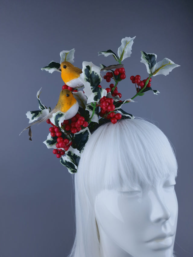 Robins & Holly Xmas Headdress